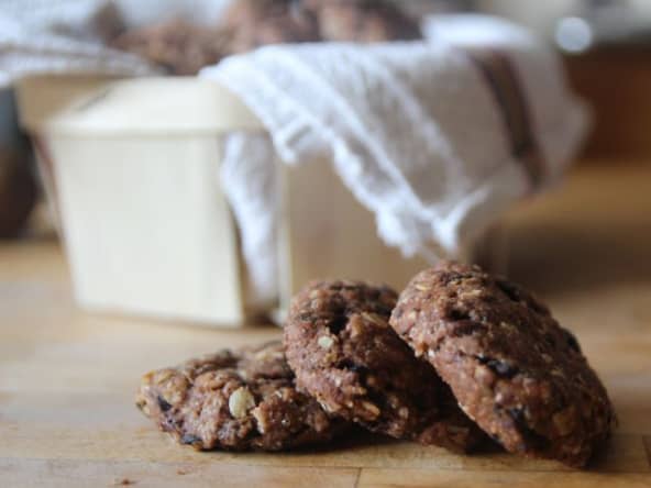 Cookies au chocolat et aux olives