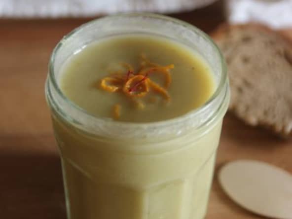 Velouté glacé de fenouil au safran et à l’orange
