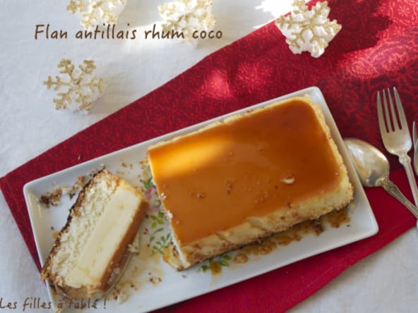 Flan antillais rhum coco