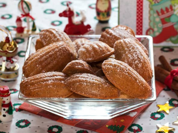 Madeleines aux épices de Noël