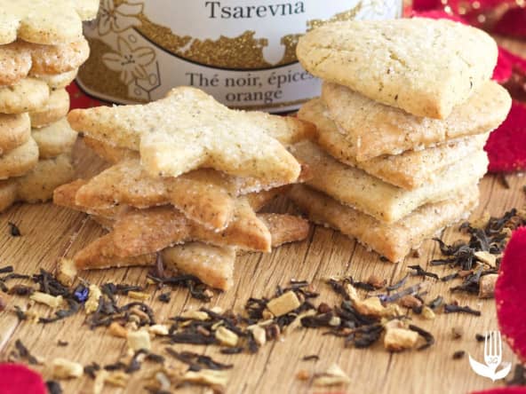 Biscuits parfumés au thé de Noël