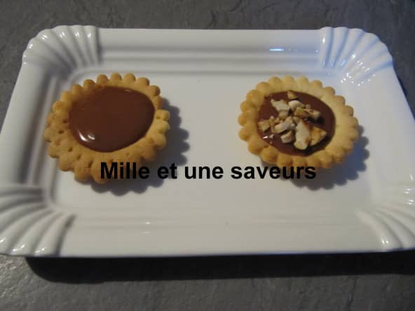 Tartelette caramel beurre salé et chocolat au lait