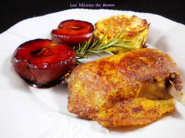 Cuisses de canard confit aux pommes d’amour