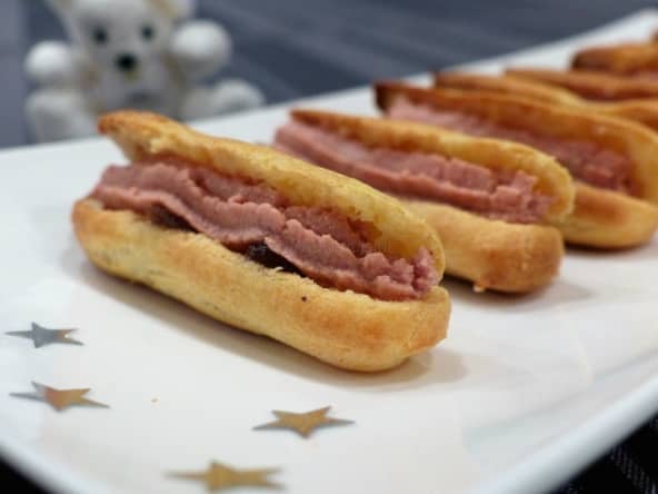 Mini-éclairs au foie gras 