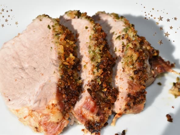 Filet mignon en croûte d'herbes