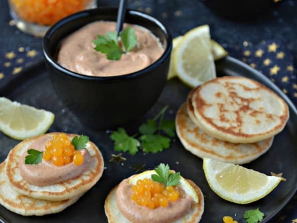 Tarama et caviar à l'orange fait maison pour un noël végétarien