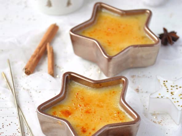 Crème brûlée à l'orange et à la cannelle