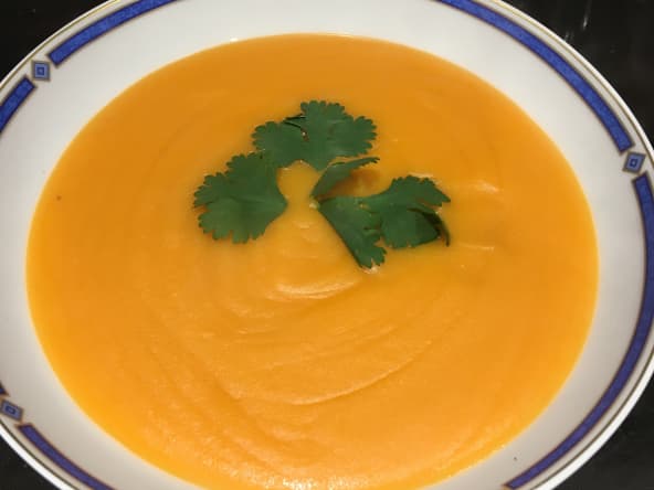 Velouté de lentilles corail aux carottes