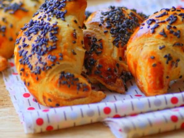 Mini croissant au saumon fumé (apéro)