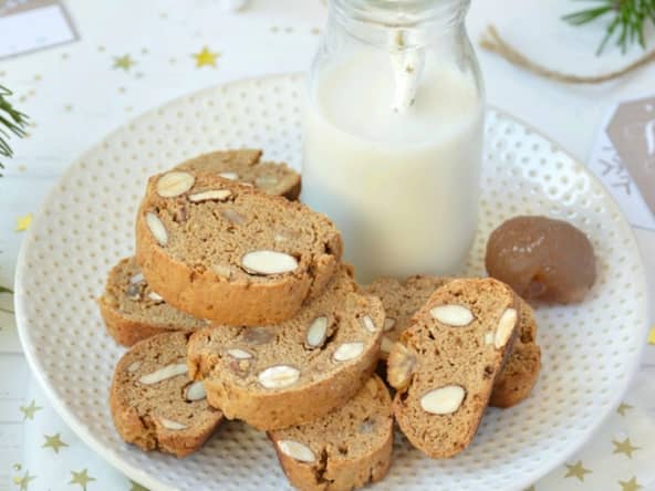 Croquants à la crème de marron, amandes et marrons glacés : un cadeau gourmand pour noël