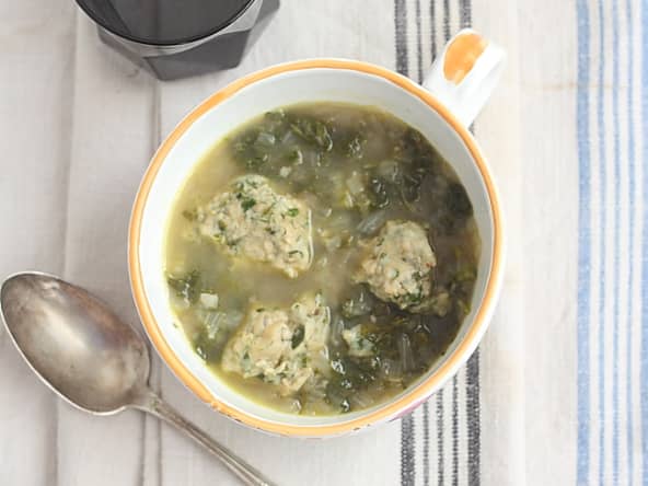 Soupe palestinienne au kale حساء فلسطيني بالكالي