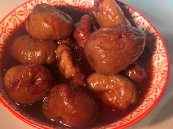Figues séchées marinées au porto, orange et épices