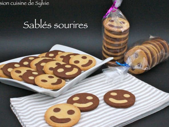Sablés jolis sourires vanille et chocolat