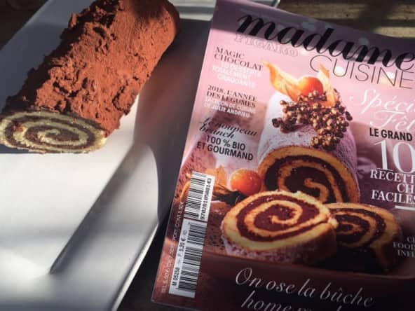 Bûche Roulée Chocolat Praliné