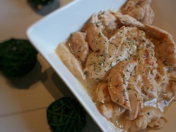 Aiguillettes à la cancoillotte au Cookeo, sauce onctueuse