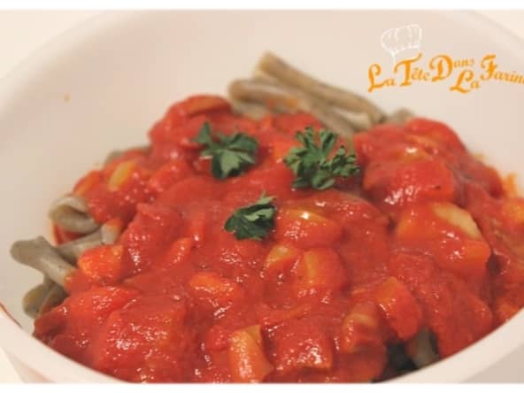 Sauce tomate aux petits légumes épicés