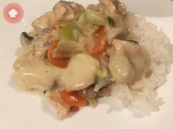 Blanquette de saumon facile