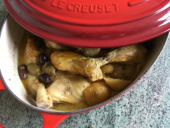 Tajine de poulet aux citrons confits, ma recette fétiche