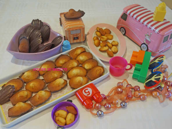 Madeleines aux coques chocolatées d'après Claire Heitzer