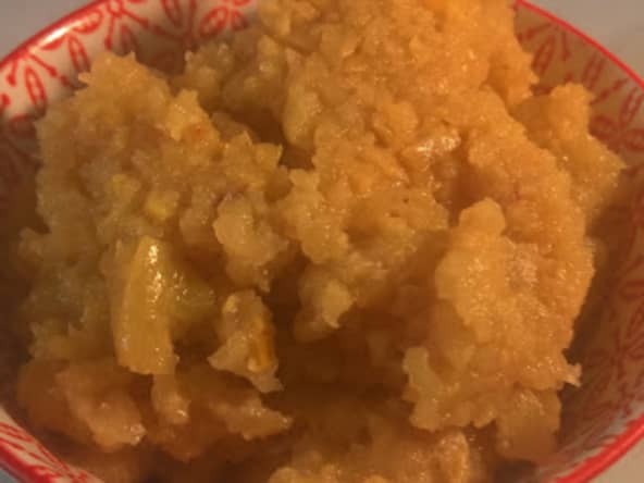 Compote de pomme et kaki au miel