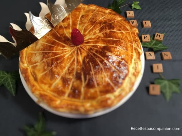 Délicieuse galette des rois à la crème d’amande et framboise au Thermomix