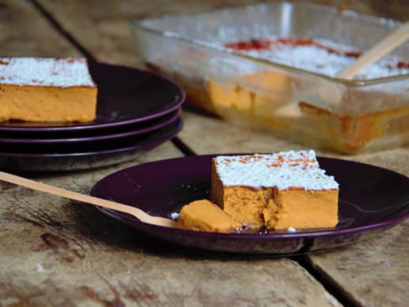 Fondant à la patate douce d'après le gâteau patate de la Réunion