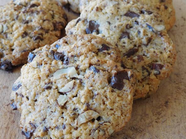 Cookies chocolat noisettes pour le goûter