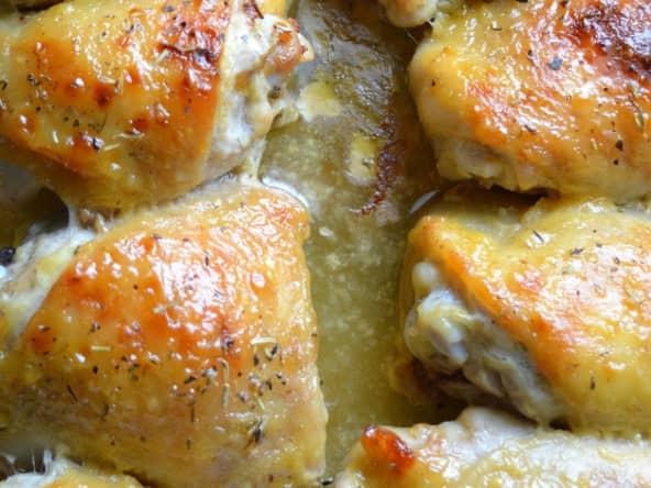 Poulet sucré salé au miel et à la moutarde