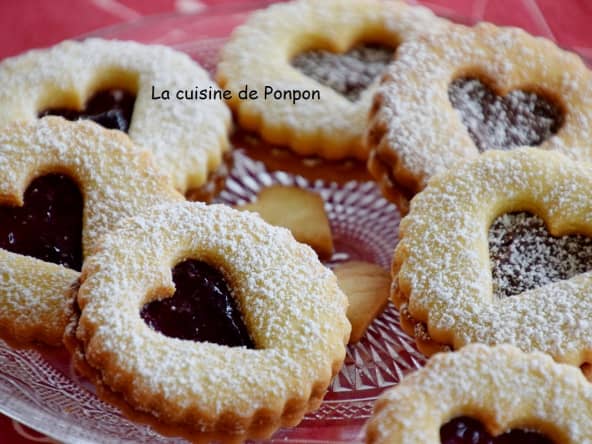 Sablé garni de gelée de mûres rapide et facile