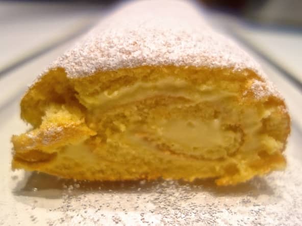 Gâteau roulé au lemon curd