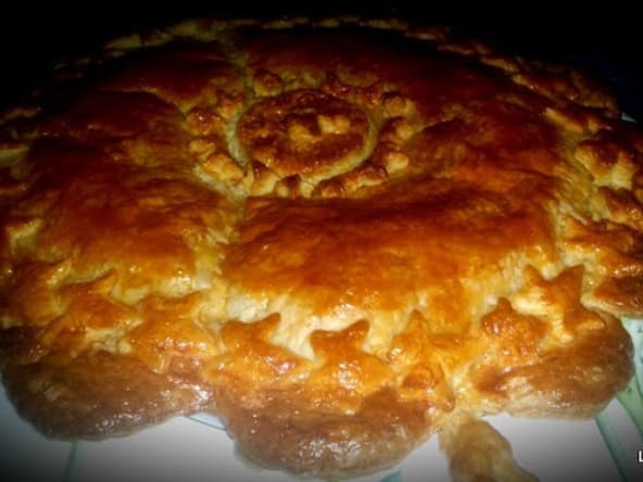 Galette des rois "Flower" à la frangipane : une galette en forme de fleur