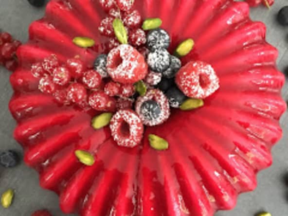 Entremets Pistache et Fruits rouges