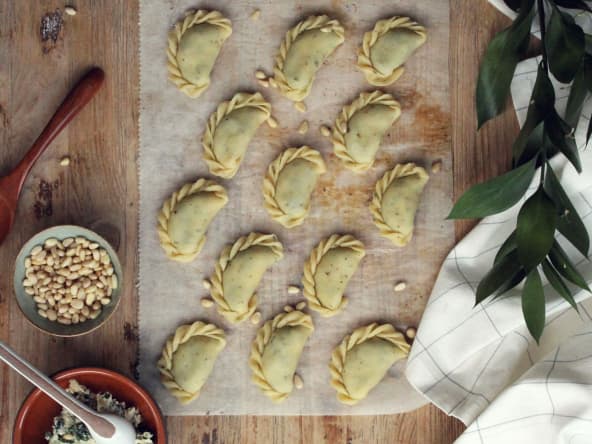 Empanadas à l’italienne farce épinards et ricotta
