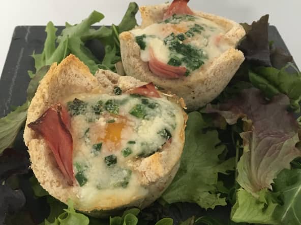 Oeuf cocotte en pain de mie