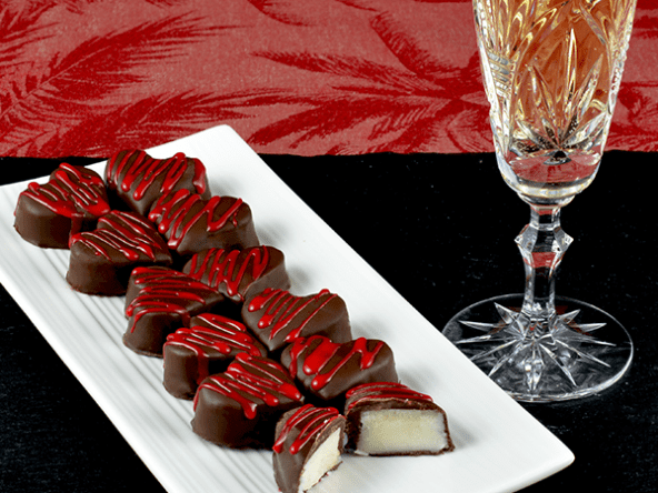 Coeurs choco menthe pour la Saint-Valentin