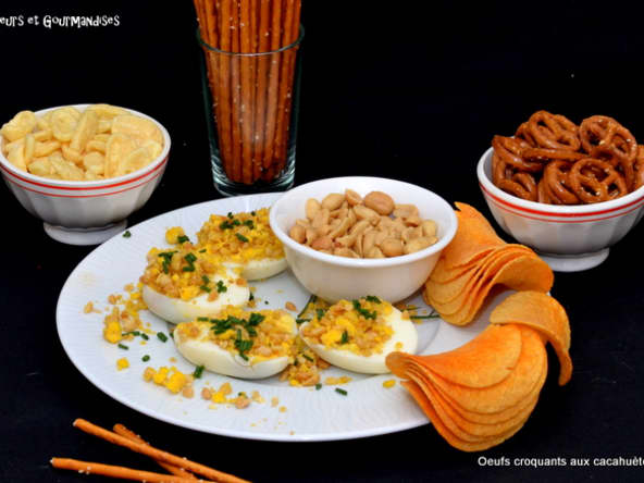 Oeufs croquants aux cacahuètes