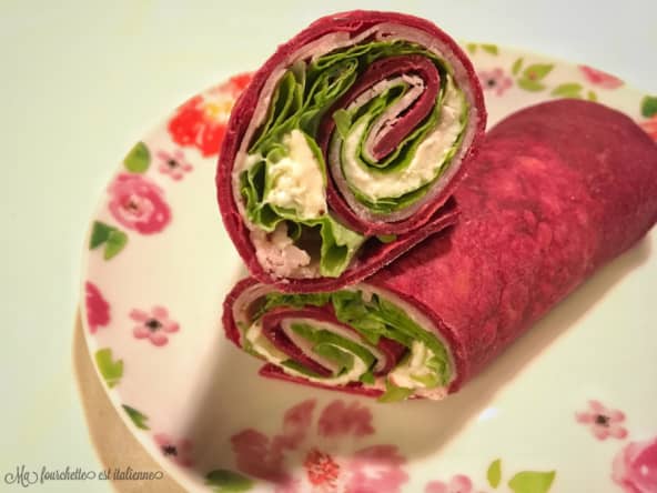 Ma piadina light and pink, légère et colorée au naturel