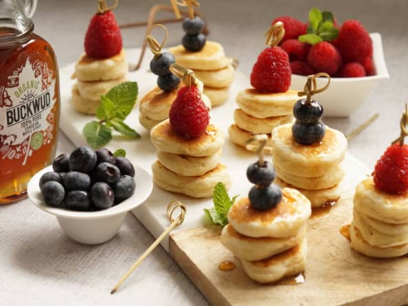 Mini pancakes, crêpes américaines pour la chandeleur