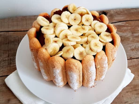 Charlotte chocolat et bananes