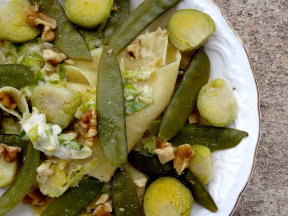 Lasagnes rebelles aux choux de Bruxelles 