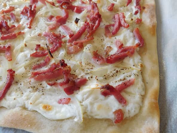 La tarte flambée alsacienne rapide