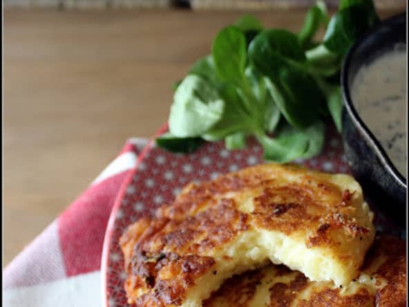 Galettes de purée façon aligot fondantes et croustillantes