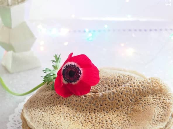 Galette sarrasin ou galette blé noir aux pommes tatin