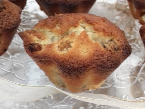 Financiers aux raisins secs et cranberries