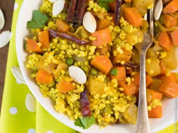 Tagine de légumes et dattes au millet (recette sans gluten)