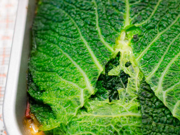 Lasagnes de feuilles de chou au ragù bolognese
