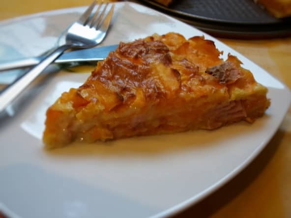 Gâteau invisible à la courge butternut et cancoillotte