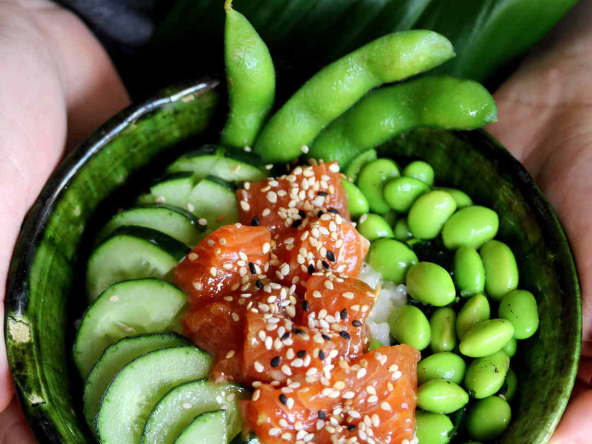 Chirashi au saumon frais mariné