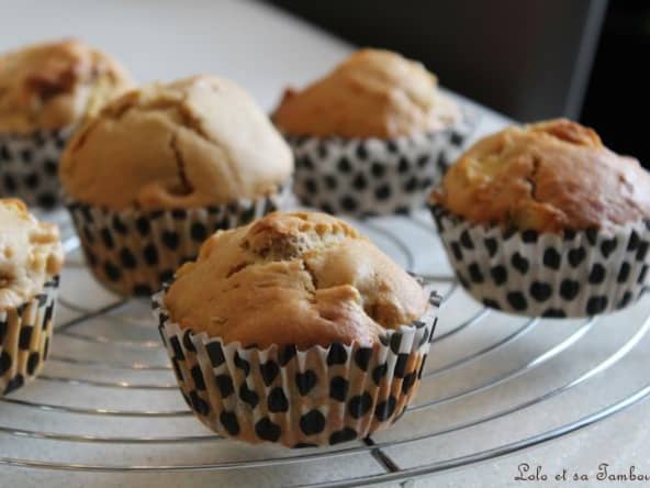 Muffins à la pomme, noix et spéculoos