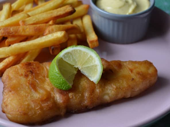 Fish and Chips et sa mayonnaise ail et persil